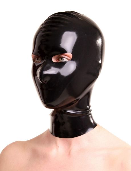 Anita Berg Latex Zip-Kopfmaske mit Augenöffnungen