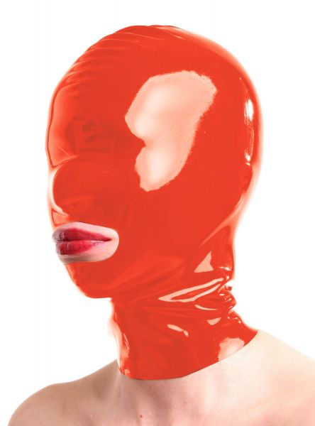 Anita Berg Latex Zip-Kopfmaske mit Öffnung