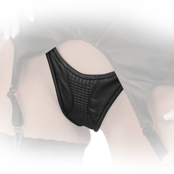 Ledapol Nappa Leder String mit Stretch Einsatz gesmokt