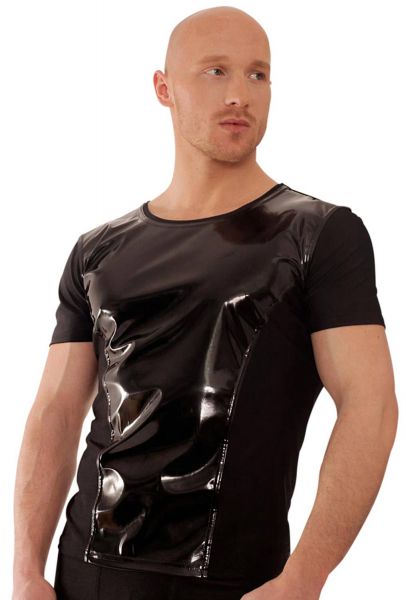 Noir Handmade Shirt mit Lack-Front