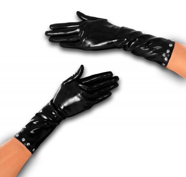 Anita Berg Latex Handschuhe mit Nieten