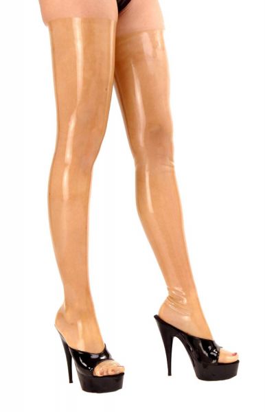 Anita Berg Latex Overknee Strümpfe transparent