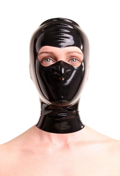 Anita Berg Latex Kopfmaske mit offenem Augenbereich