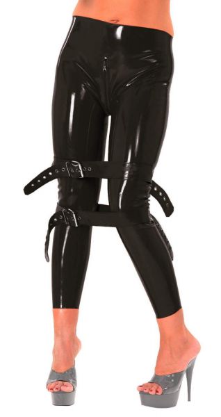 Anita Berg Latex Strafhose mit Fessel-Riemen