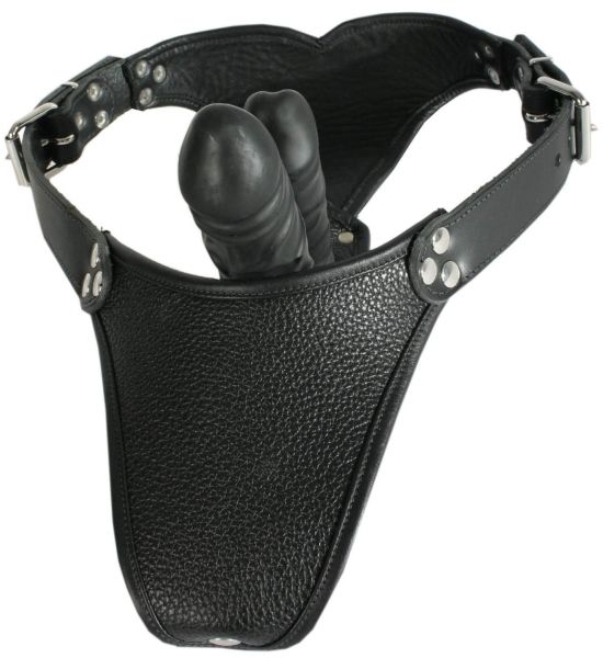 Ledapol Leder Harness Dildo Penis-Slip